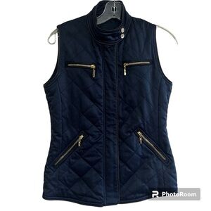 PENDLETON Navy Blue Quilted Zip-up Vest size XS